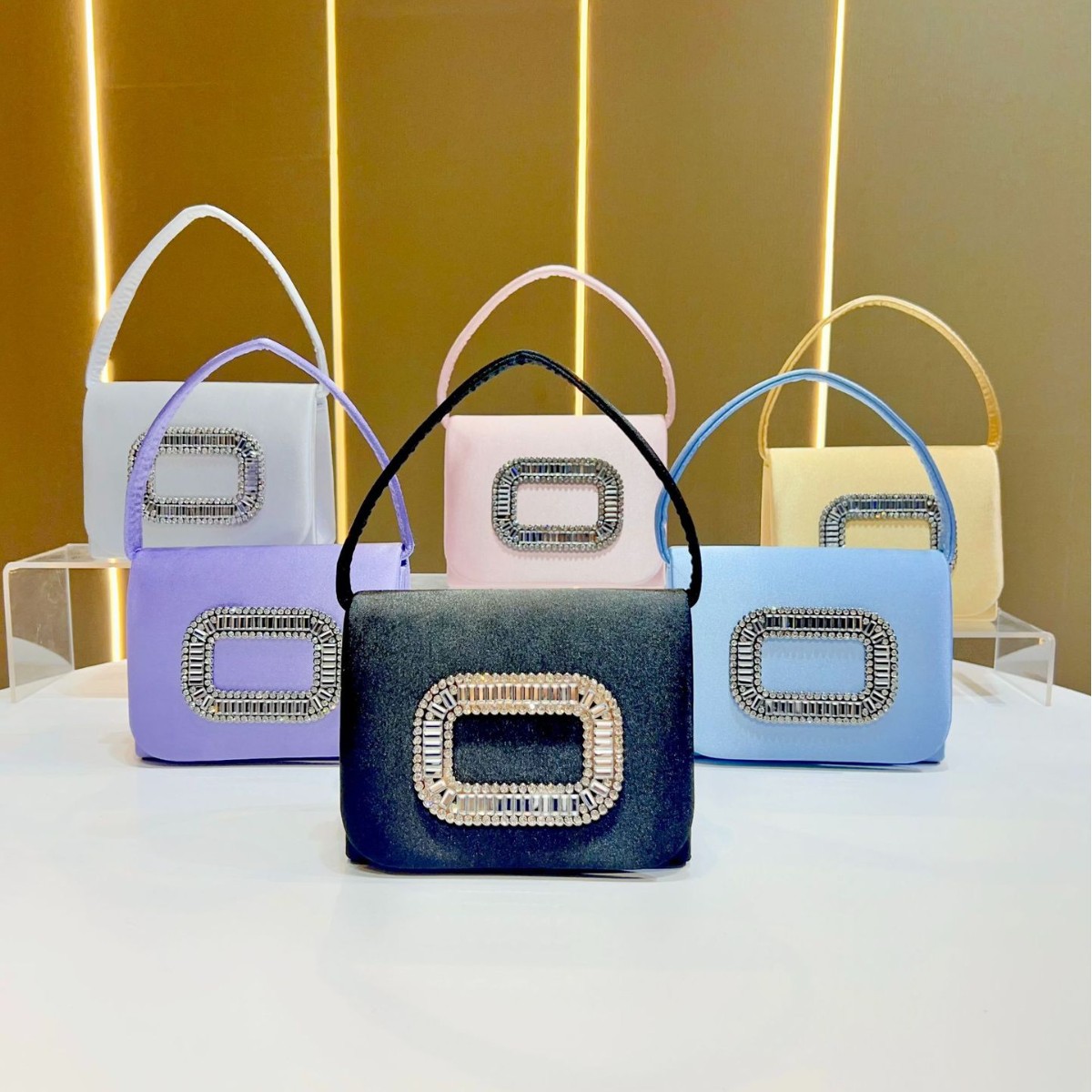 Luxury Bags Mini - Luxe mini vierkante handtas dames avondtasje