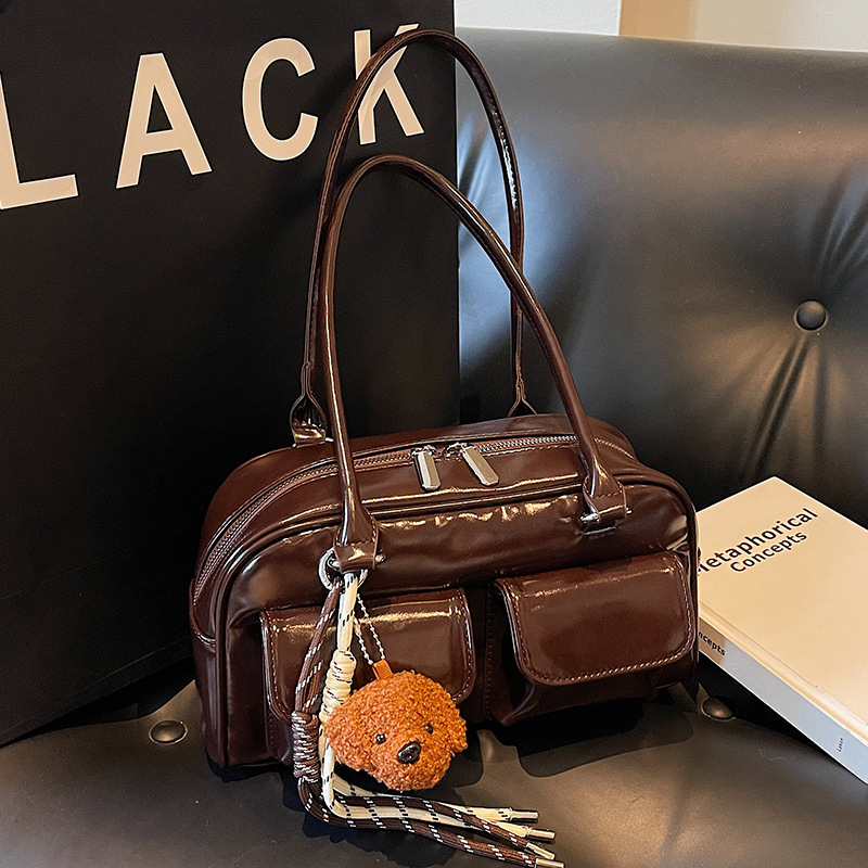 Quiet Luxury Bags Tote - Vintage grote capaciteit dubbele zakken tas