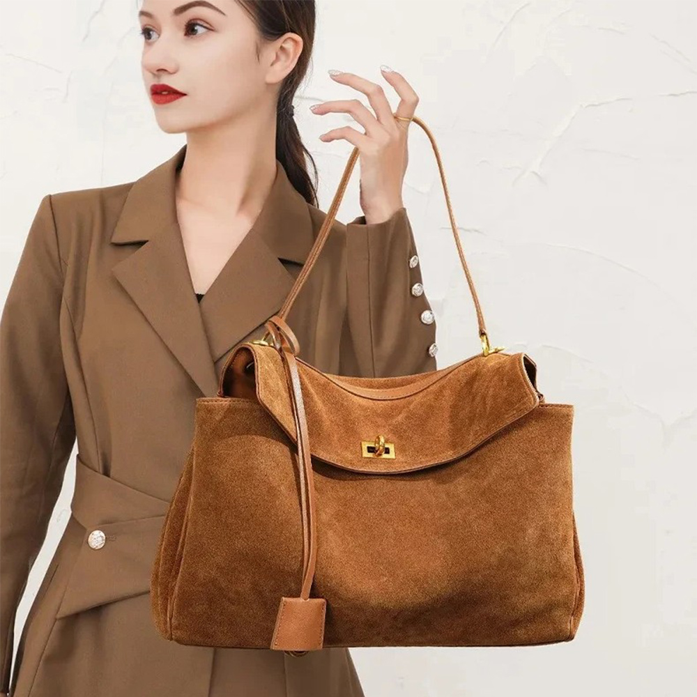 Luxury Bags Big - Herfst Winter Dames Suède lederen tas