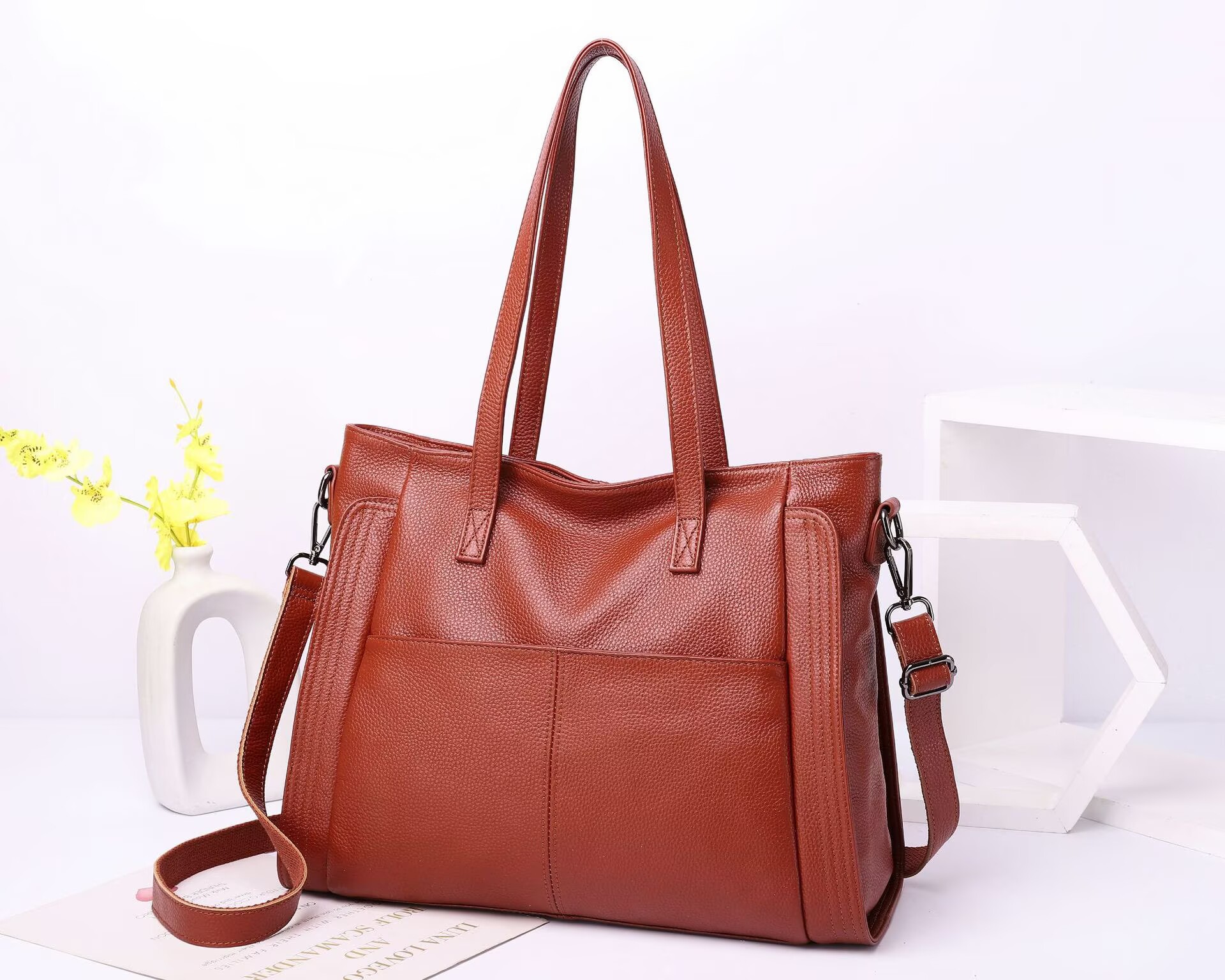 Luxury Bags Big - Handtassen met grote capaciteit, echt leer