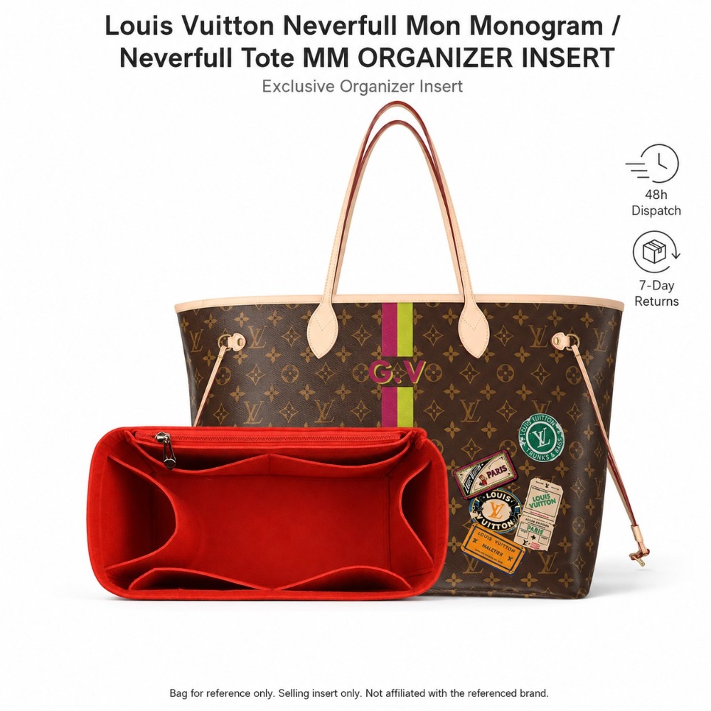 Luxury Bags Louis Vuitton - Luxe gevoerde tasorganizer voor Louis Vuitton