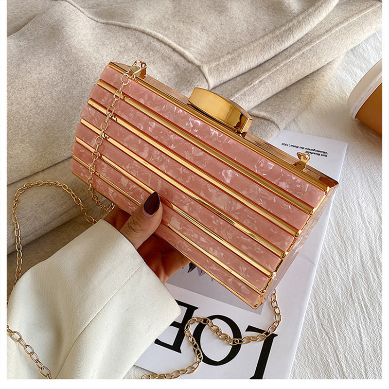 Luxury Bags Mini - Luxe Designer Acryl Vierkante Zakken Keten