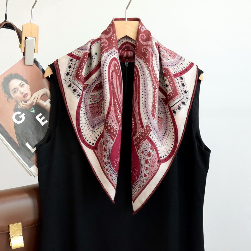 Luxury Bags Designer - Paisley kleine nek sjaal 65CM handgemaakte