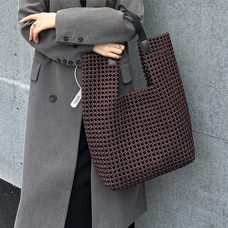 Luxury Bags Big - 2025 Luxe Hol Geweven Grote Capaciteit