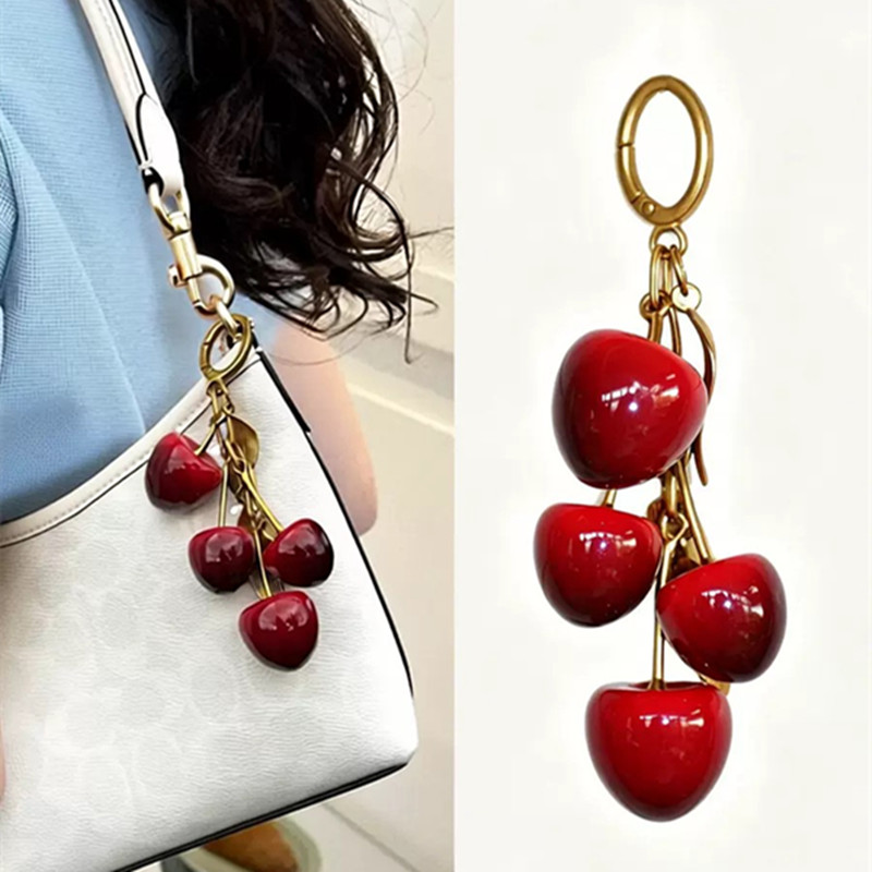 Luxury Bags Ysl - Rode kersen hanger decoratie voor YSL
