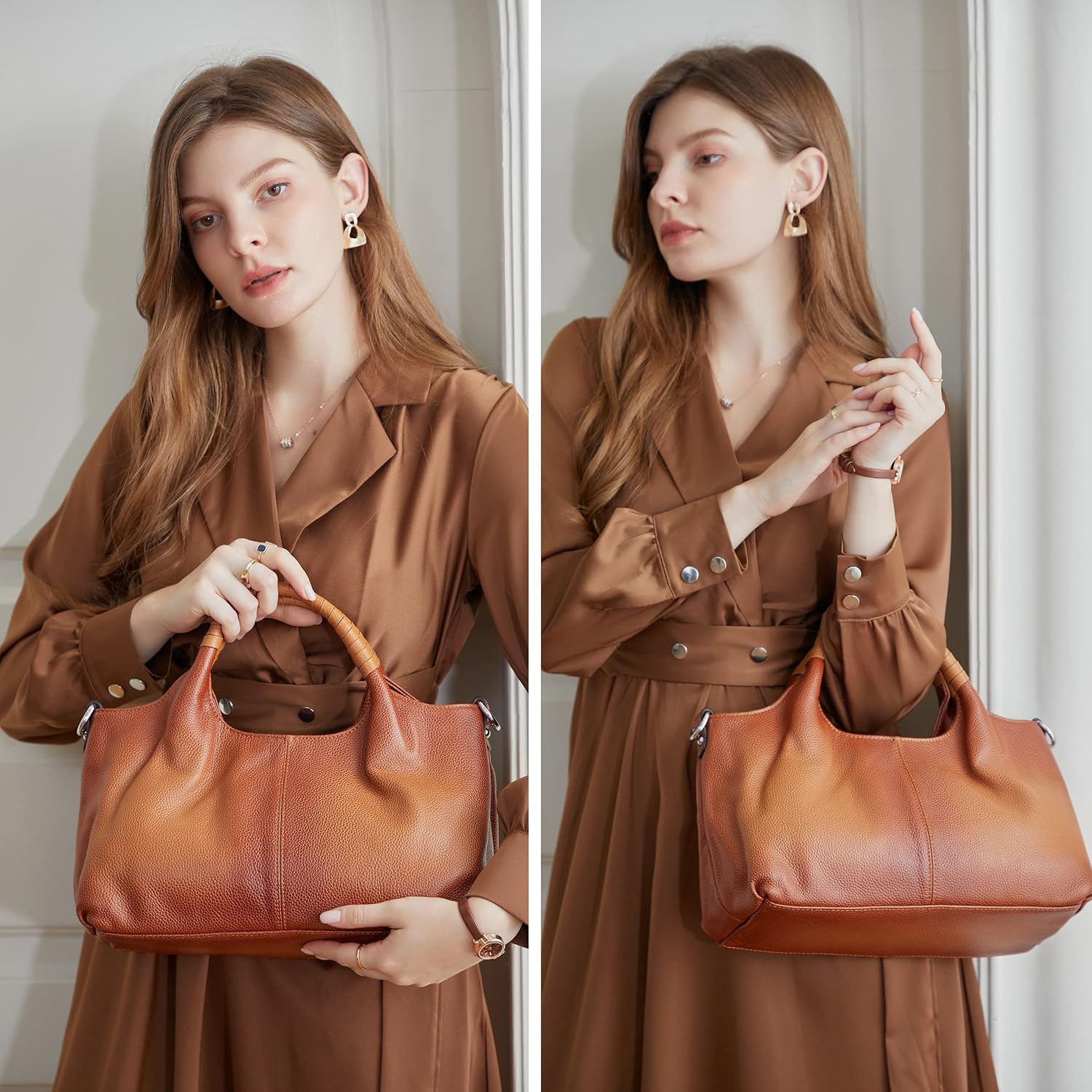 Echte leren schoudertassen en  - Quiet Luxury Bags Tote recensie en prijs