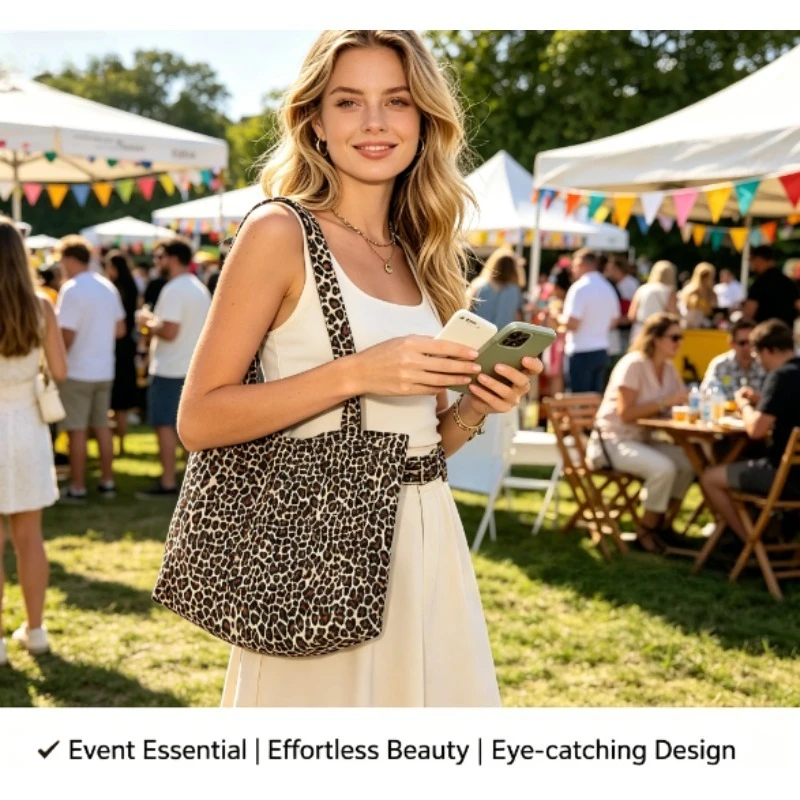 2026 Leopard Print Canvas Tote - Quiet Luxury Bags Tote recensie en prijs