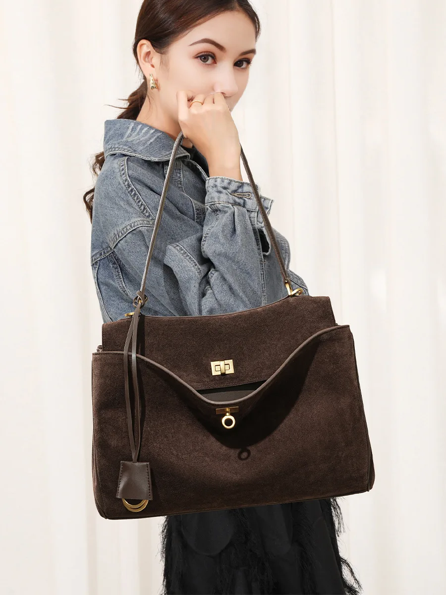 Herfst Winter Dames Suède lede - Luxury Bags Big recensie en prijs