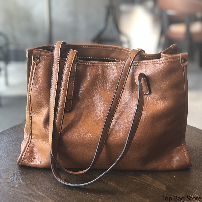 Echte leren tote bag voor dame - Quiet Luxury Bags Tote recensie en prijs