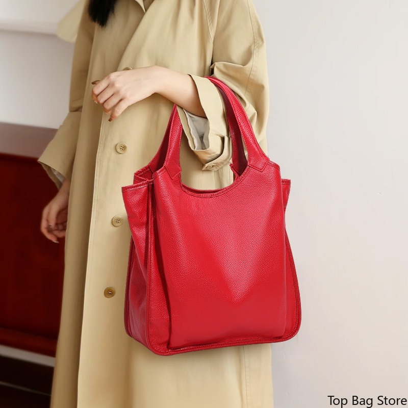 Echte leren schoudertas voor d - Quiet Luxury Bags Tote recensie en prijs