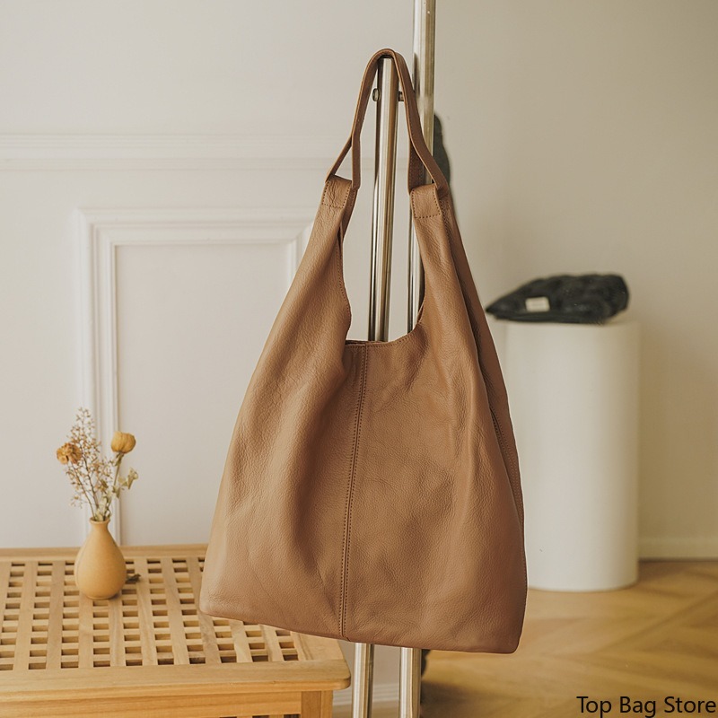 Dames schoudertas van echt lee - Quiet Luxury Bags Tote recensie en prijs