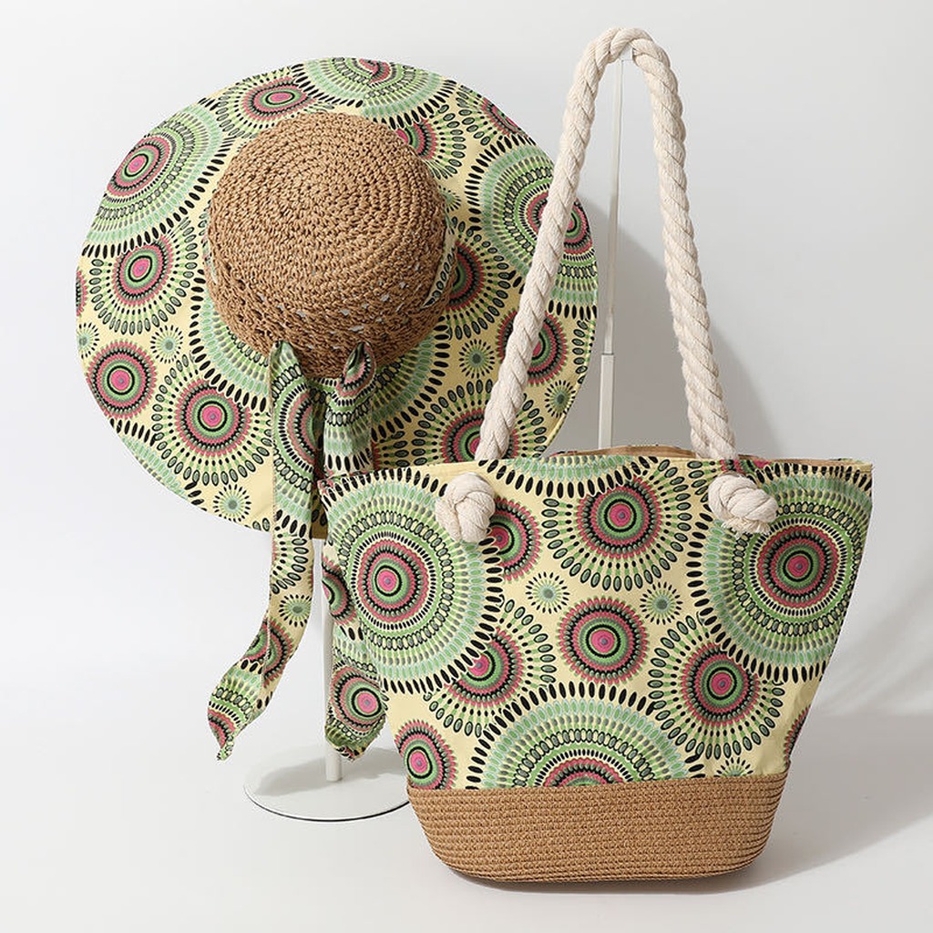 Boho strohoed en strandtas set - Luxury Bags Shopping recensie en prijs