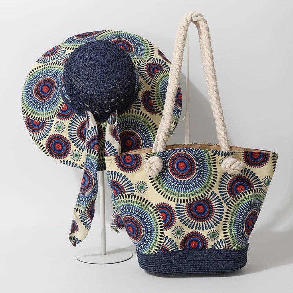 Boho strohoed en strandtas set - Luxury Bags Shopping recensie en prijs