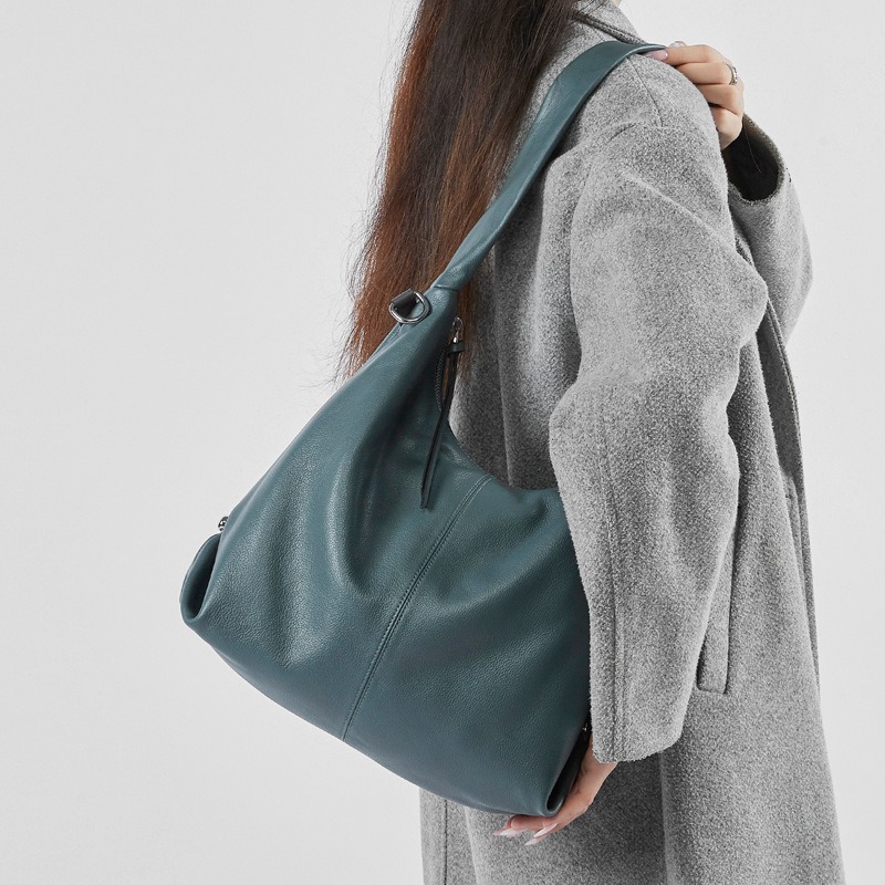 Echte leren schoudertas voor d - Quiet Luxury Bags Tote recensie en prijs