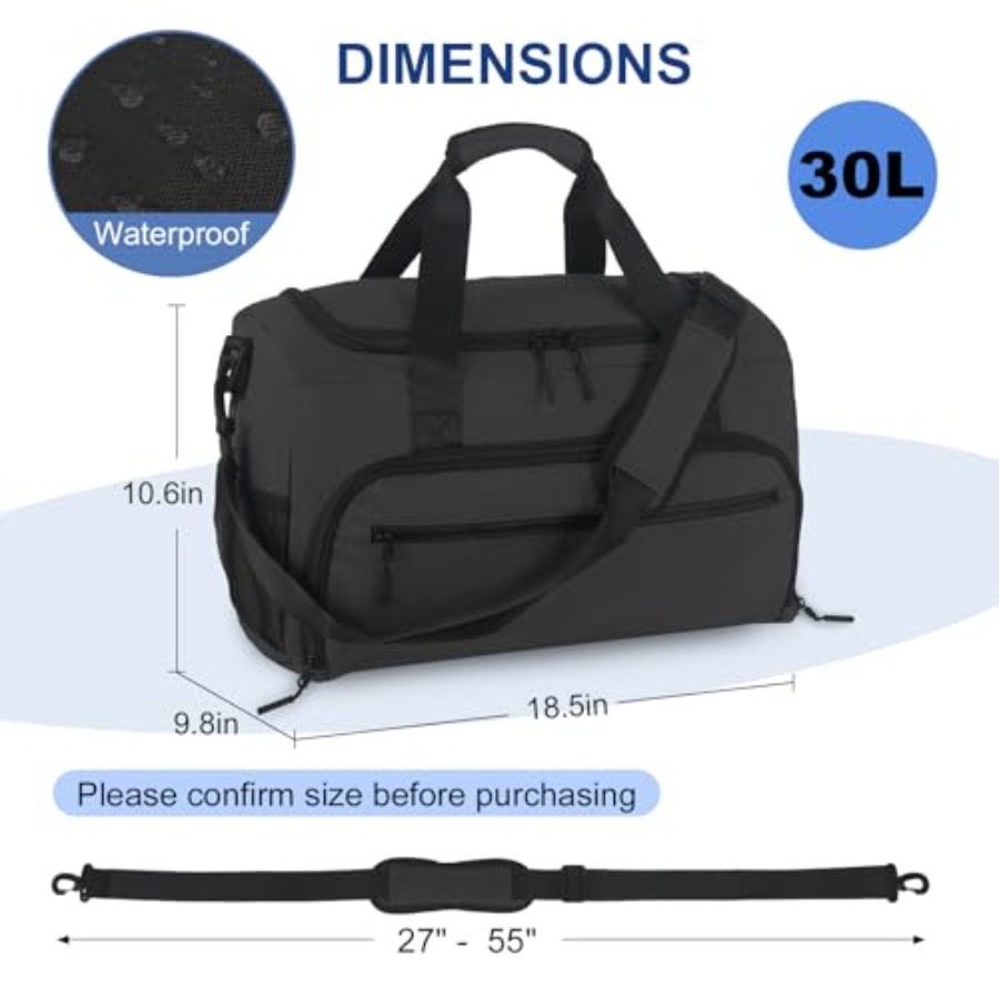 Sporttas voor heren en dames,  - Weekender Bag Duffle recensie en prijs