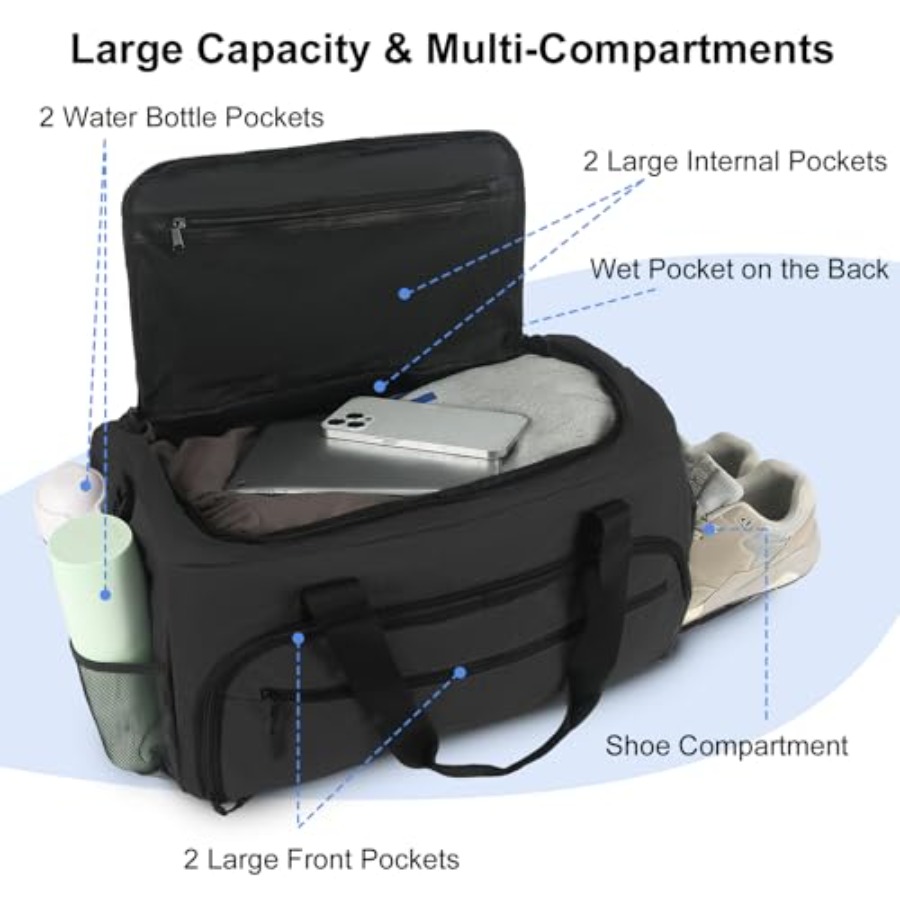 Sporttas voor heren en dames,  - Weekender Bag Duffle recensie en prijs