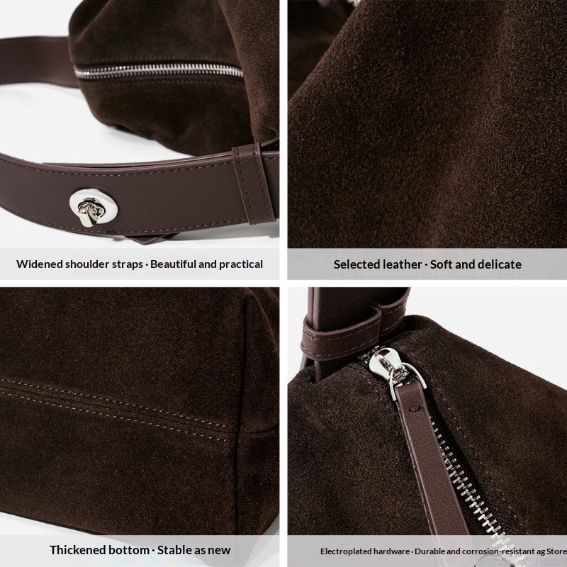 Echte leren schoudertas voor d - Quiet Luxury Bags Tote recensie en prijs