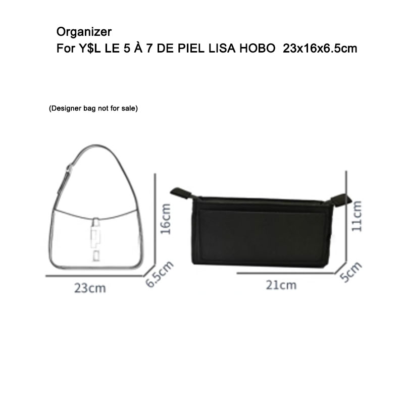 Vilt tasje organizer voor LE 5 - Luxury Bags Ysl recensie en prijs